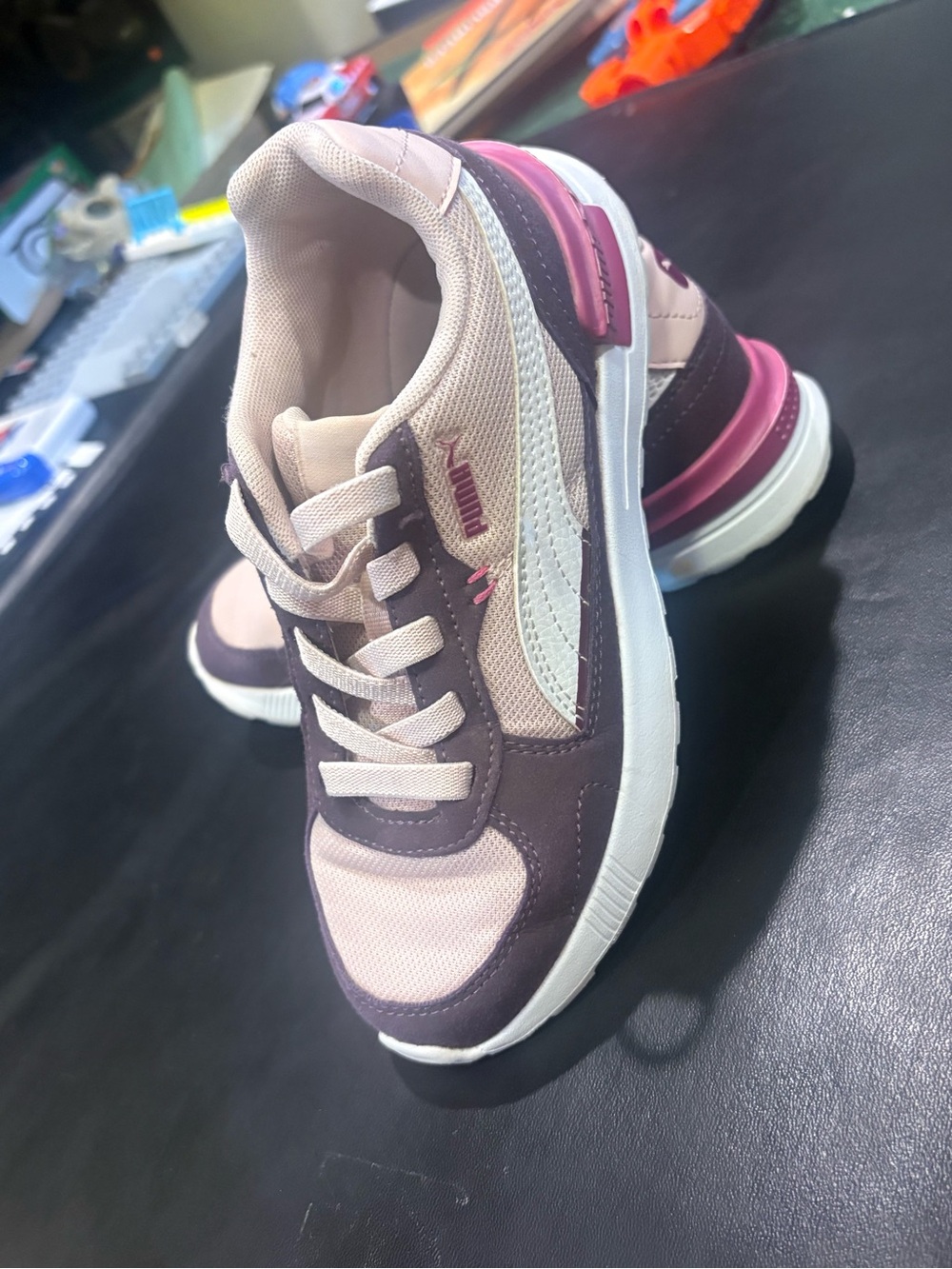 PUMA Kids Pink & Purple Casual Sneakers